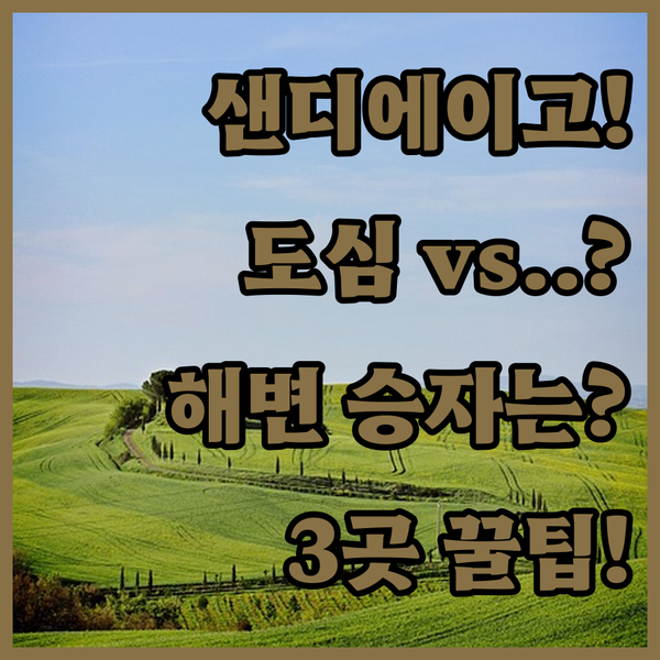 샌디에이고 호텔 3곳 비교 도심 실용성 대 해변 낭만 당신의 선택은