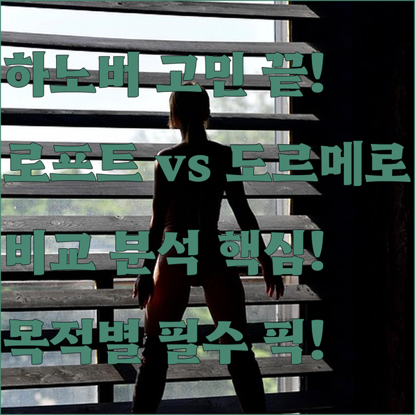 하노버 호텔 고민 끝 당신의 여행 목적을 위한 로프트스타일 도르메로 크론베르크 비교 분석