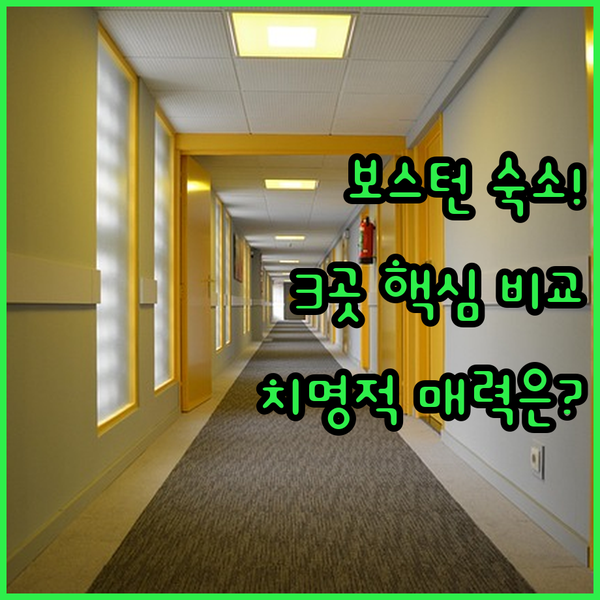 보스턴 숙소 고민 끝 Canopy AKA Embassy Suites 세 호텔의 치명적 매력 분석