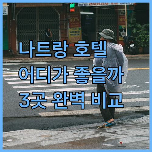 나트랑 호텔 완벽 분석! 파나마, 빈펄 비치프론트, 노보텔 어디가 좋을까?