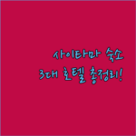 사이타마 슈퍼 아레나 공연 관람객 필독, 3대 호텔 장단점 완벽 분석