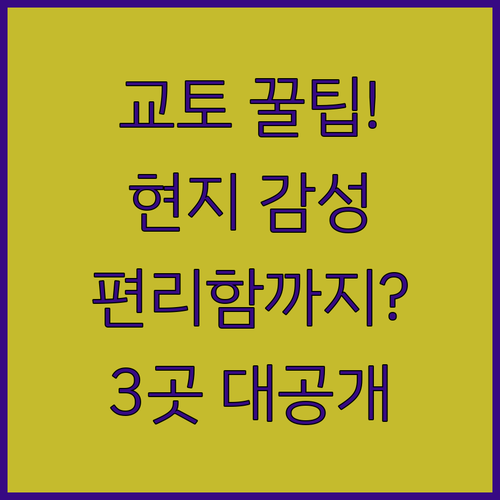 교토 여행의 시작, 현지 감성과 편리함을 모두 잡은 숙소 3곳 추천